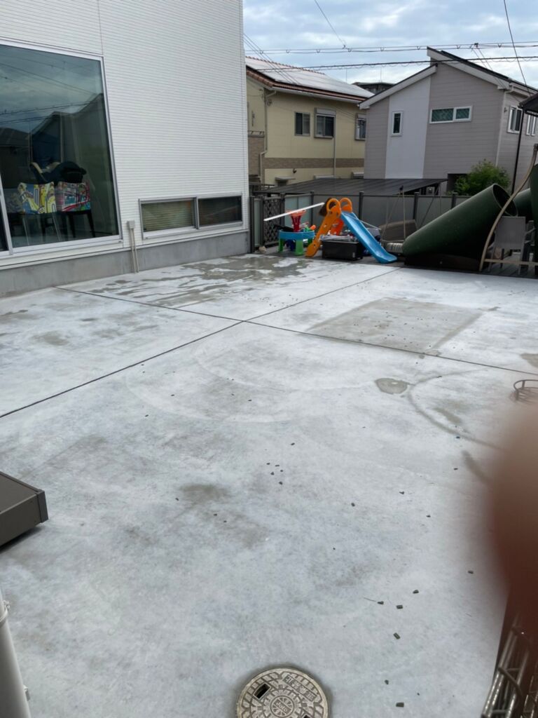 コンクリートのお庭
